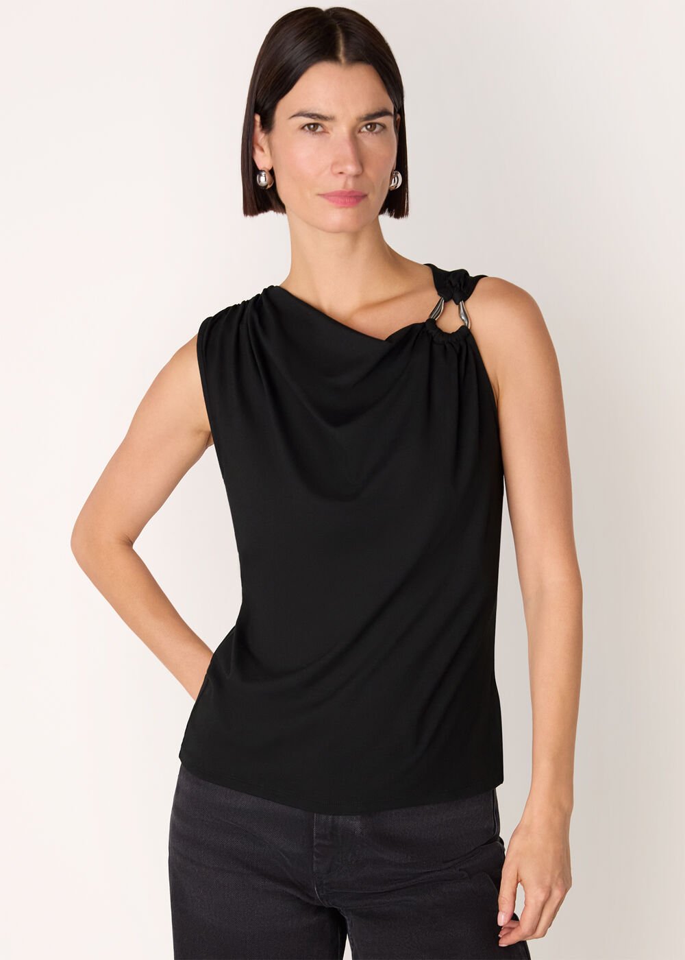 Ring Detail Sleeveless Top