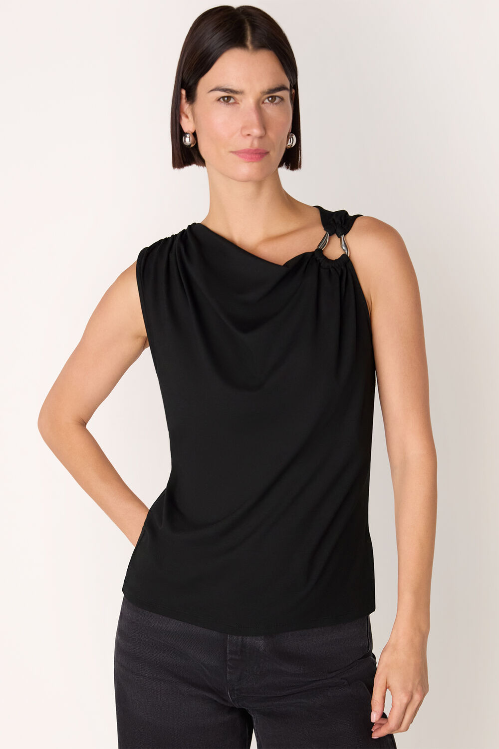 Ring Detail Sleeveless Top