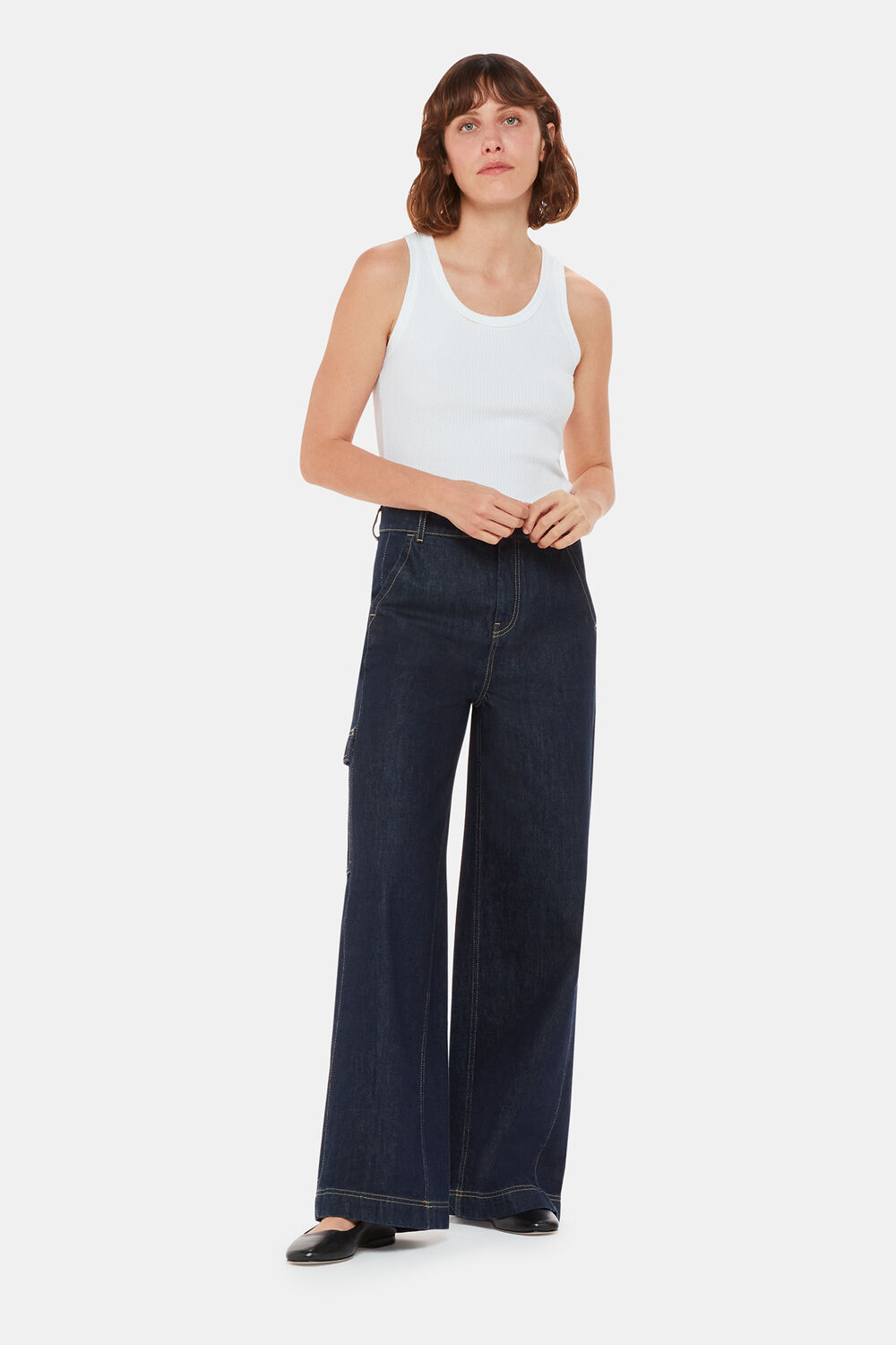 Wide Leg Cargo Jean