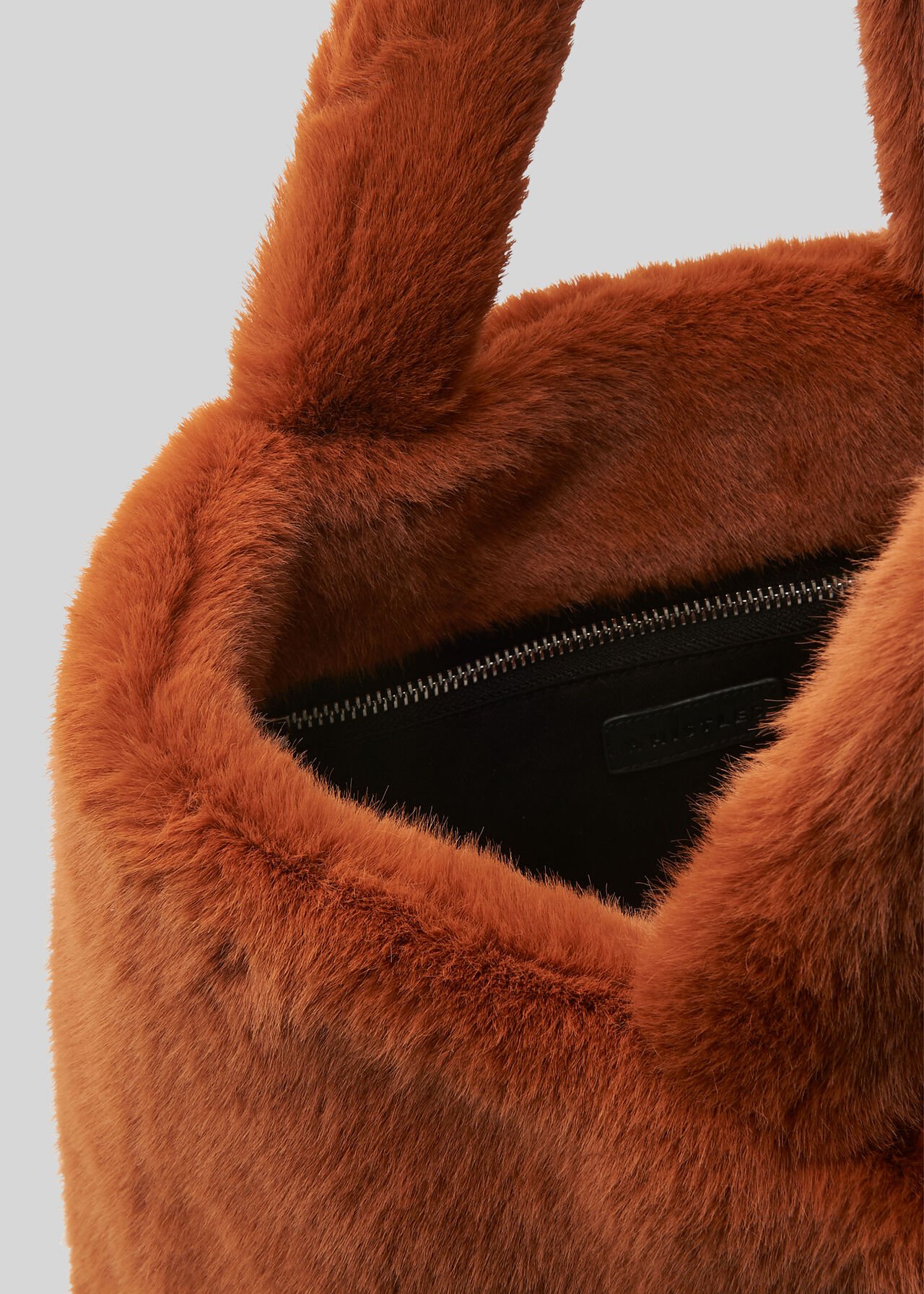 Hattie Faux Fur Tote Brown