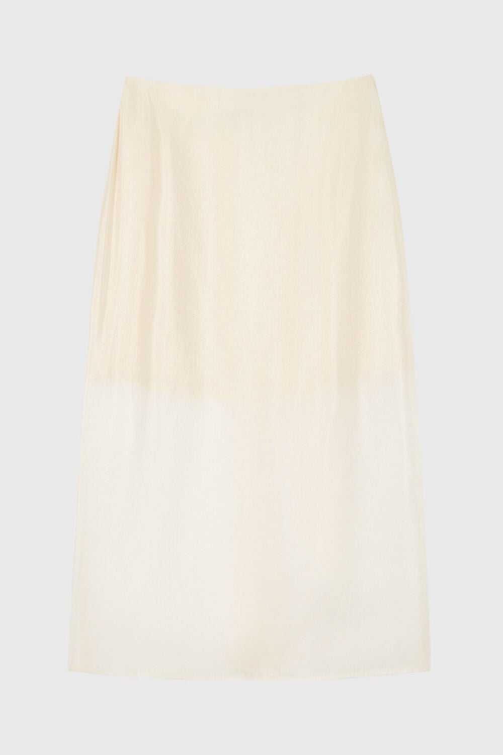 Organza Column Midi Skirt