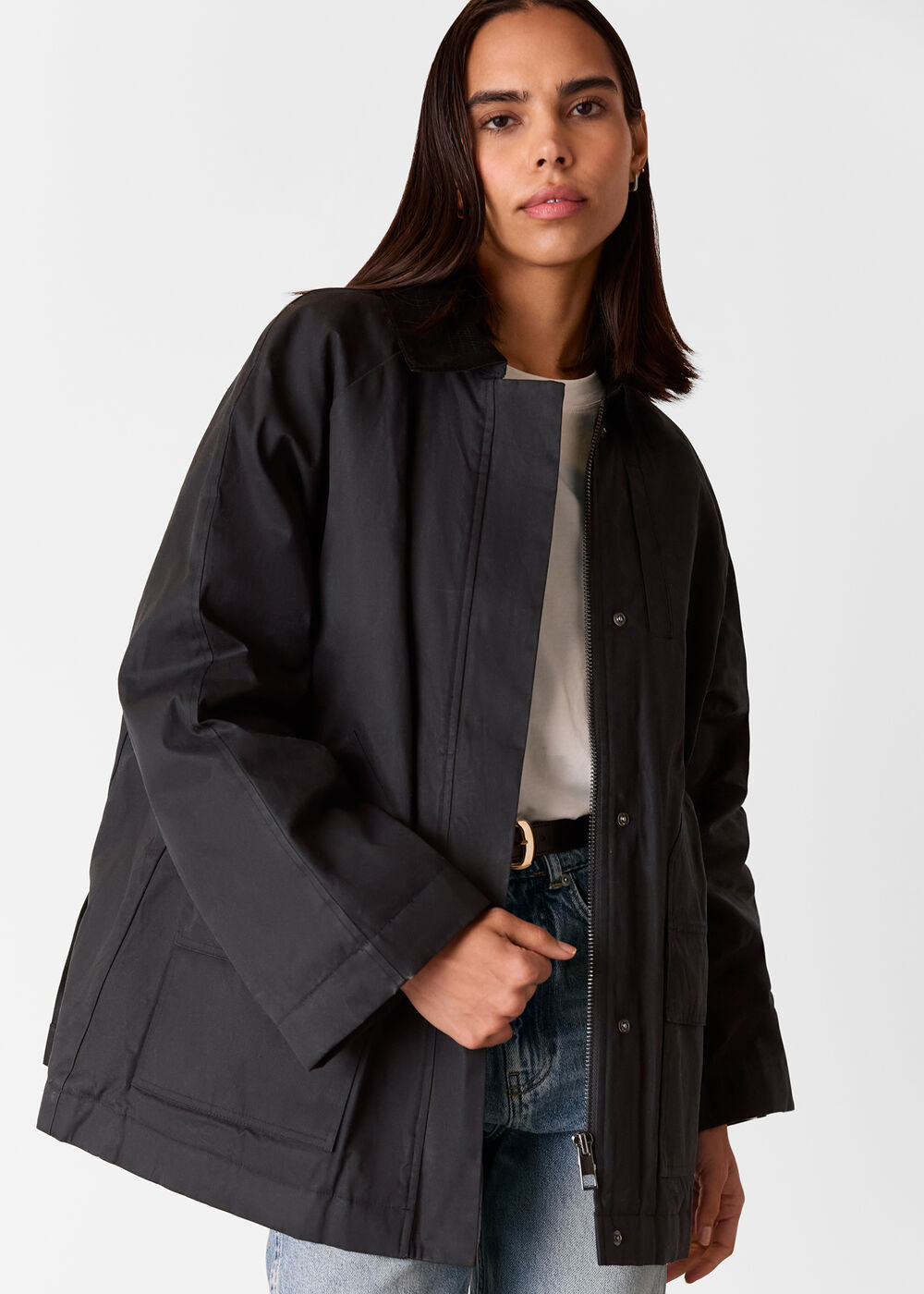 Fern Waxed Barn Jacket