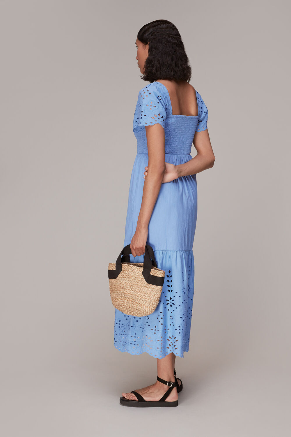 Carrie Broderie Midi Dress