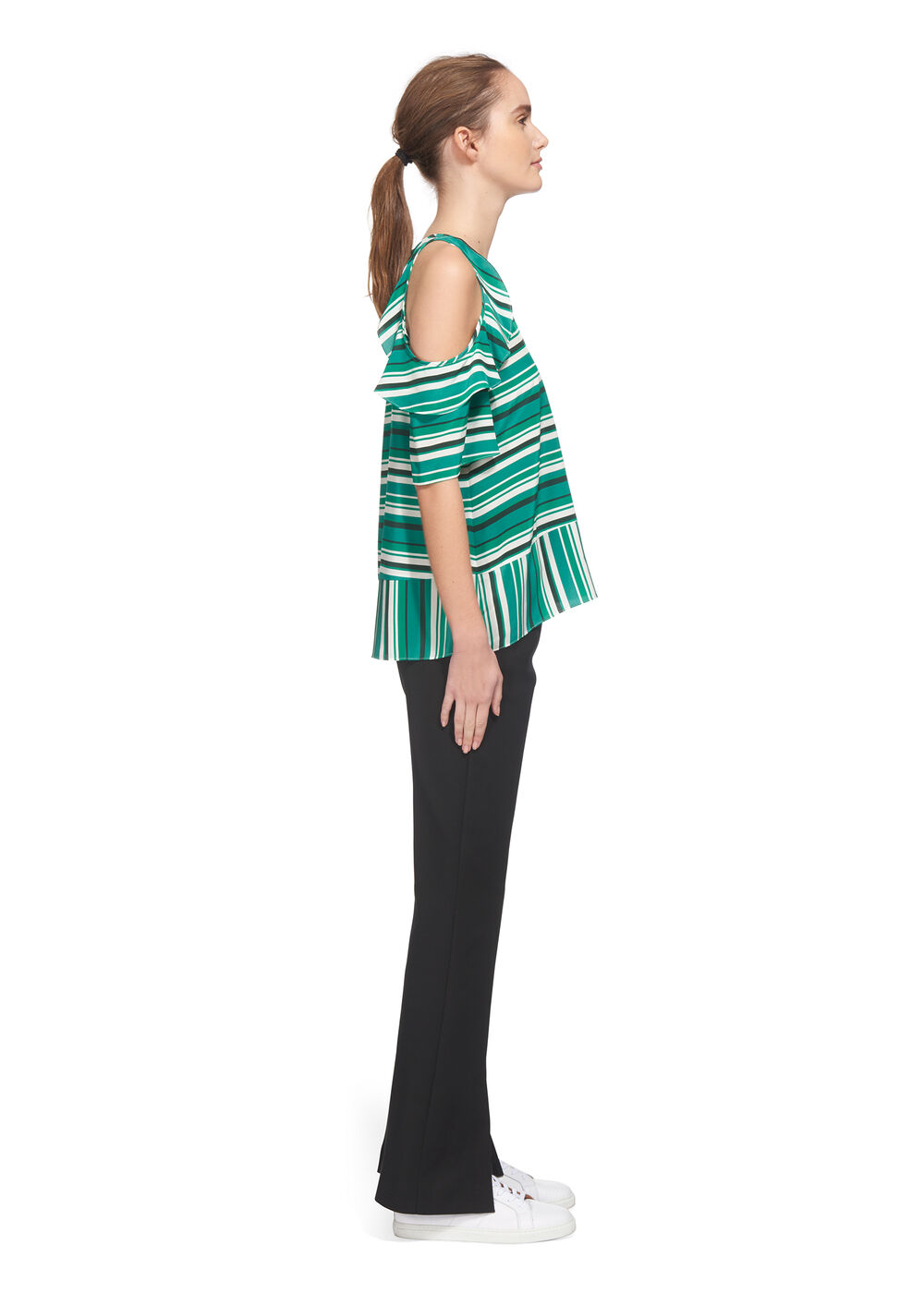 Resort Madison Stripe Silk Top