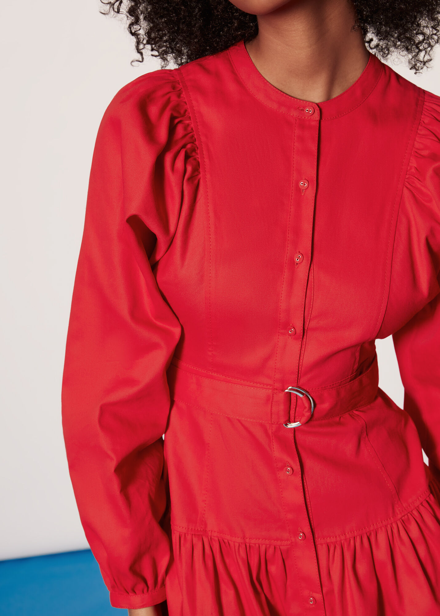 Red Ilya Full Sleeve Dress WHISTLES