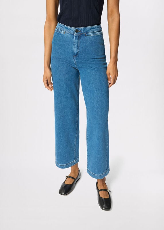 Denim Stretch Straight Ankle Jean