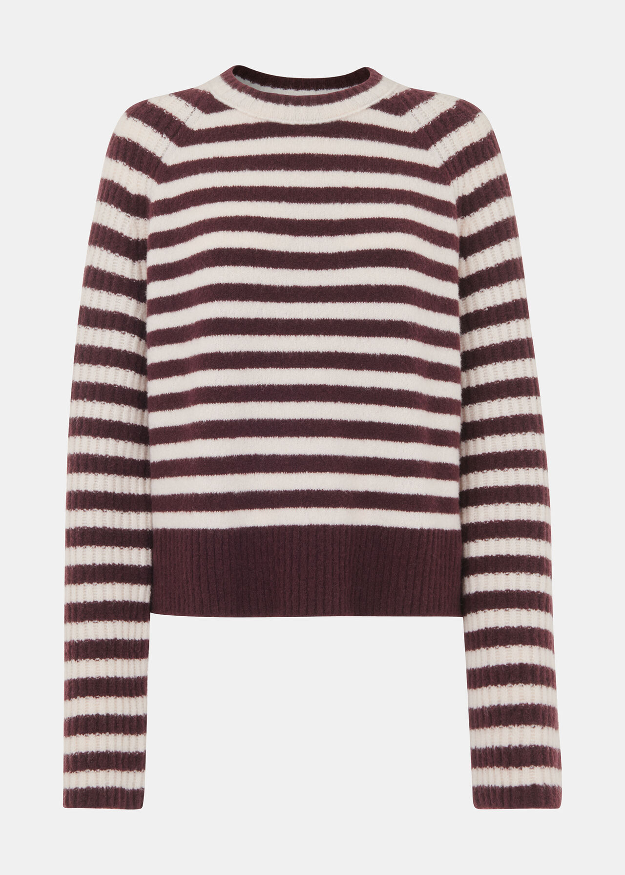Wool Mix Stripe Crew