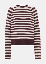 Wool Mix Stripe Crew
