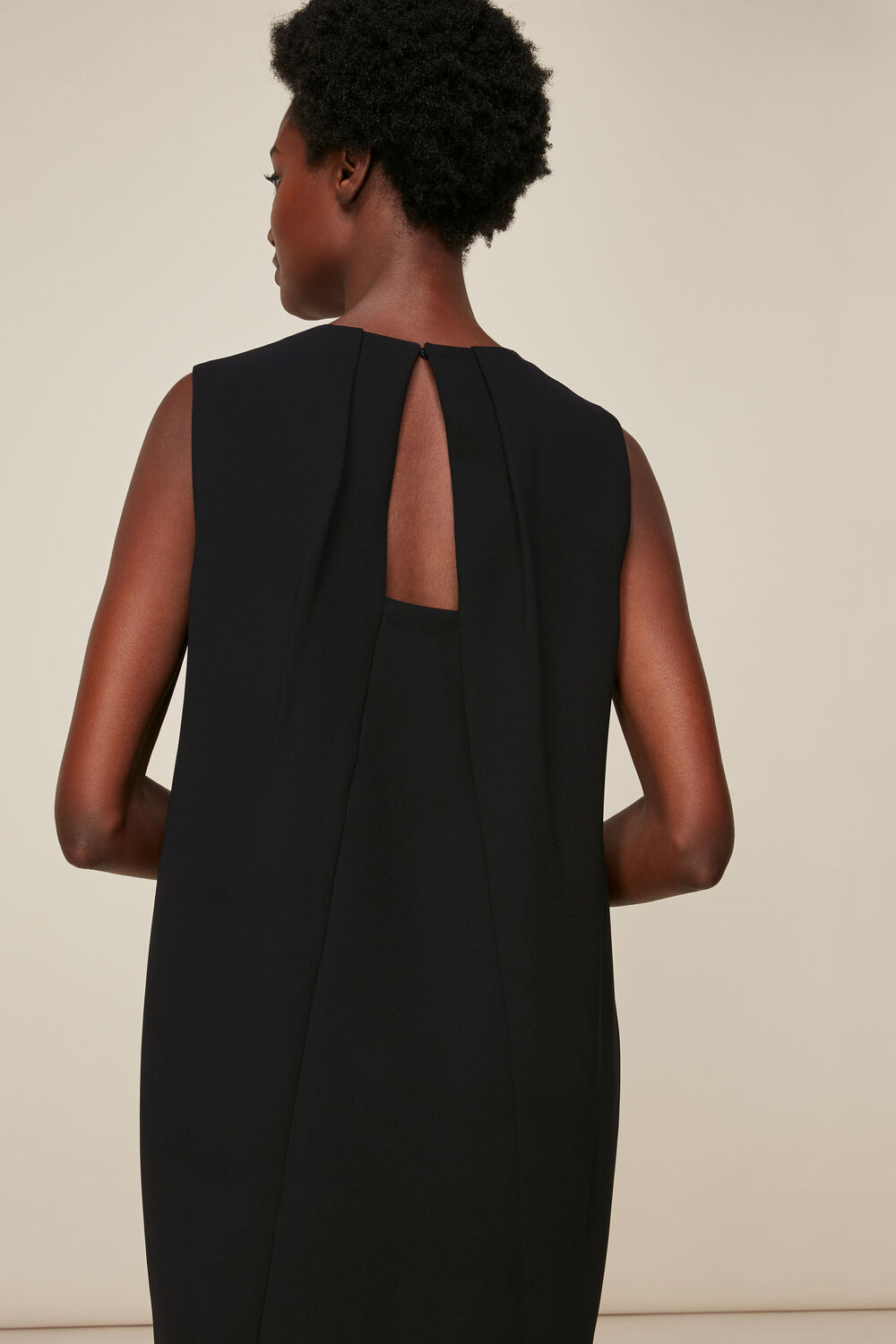 Cocoon Crepe Dress