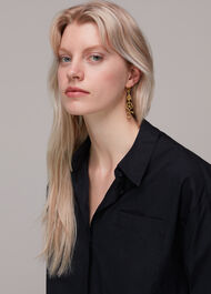 Moon Floral Earring
