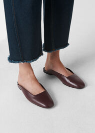 Netley Slip On Mule Burgundy