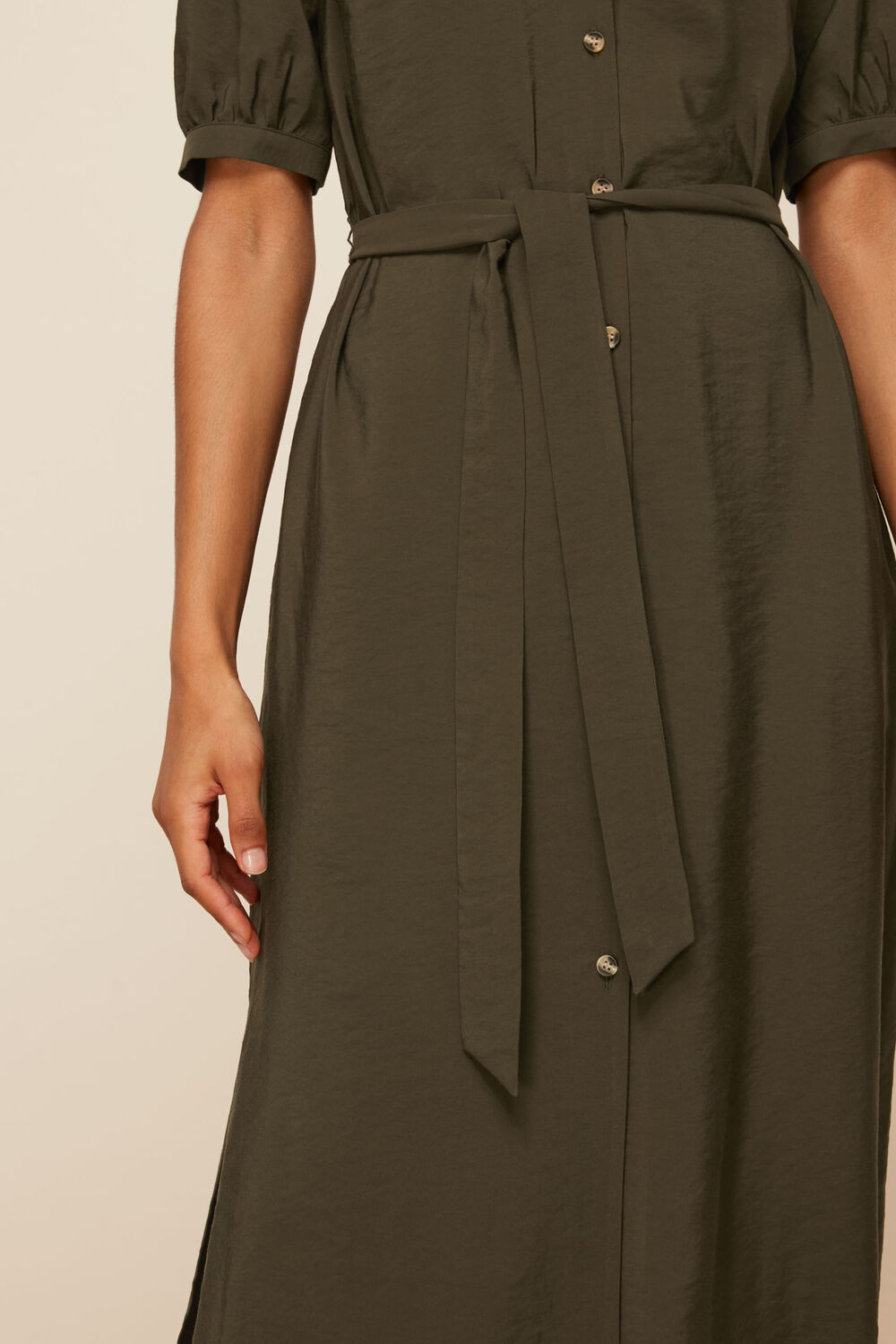 Olivia Button Midi Dress