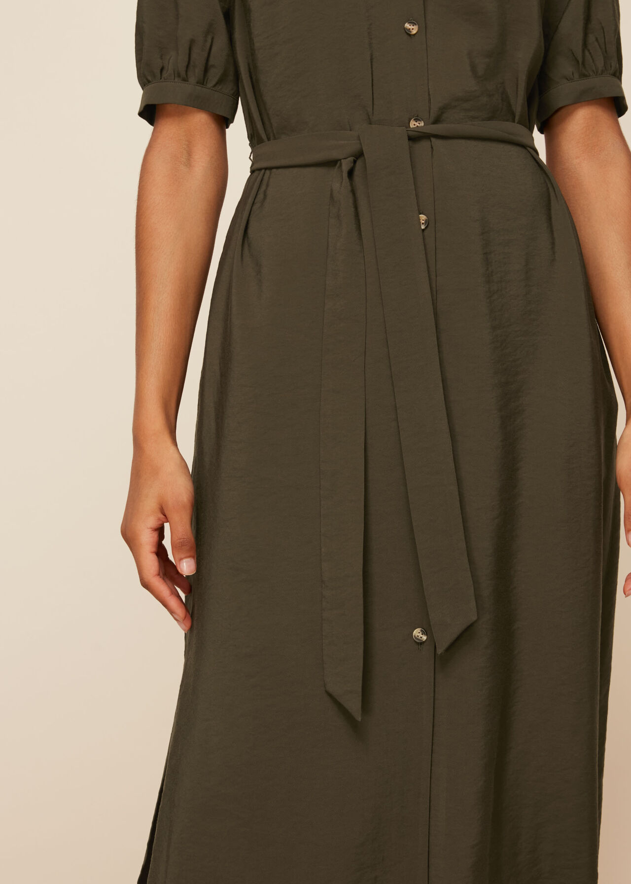 Olivia Button Midi Dress