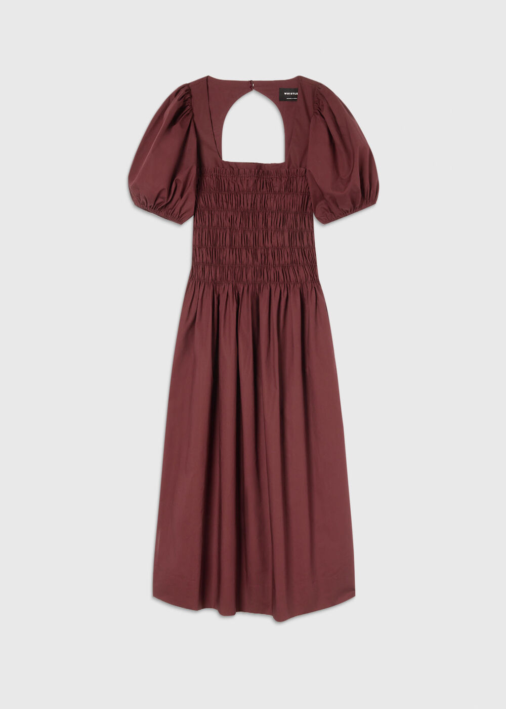 Cotton Ruched Bodice Dress