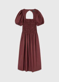 Cotton Ruched Bodice Dress