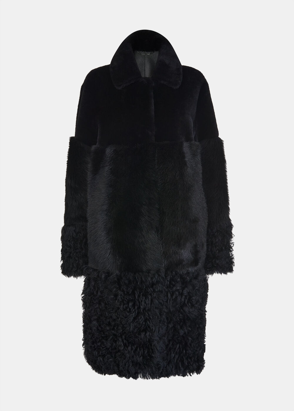 Cossma Shearling Longline Coat