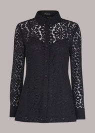 Longline Lace Detail Shirt
