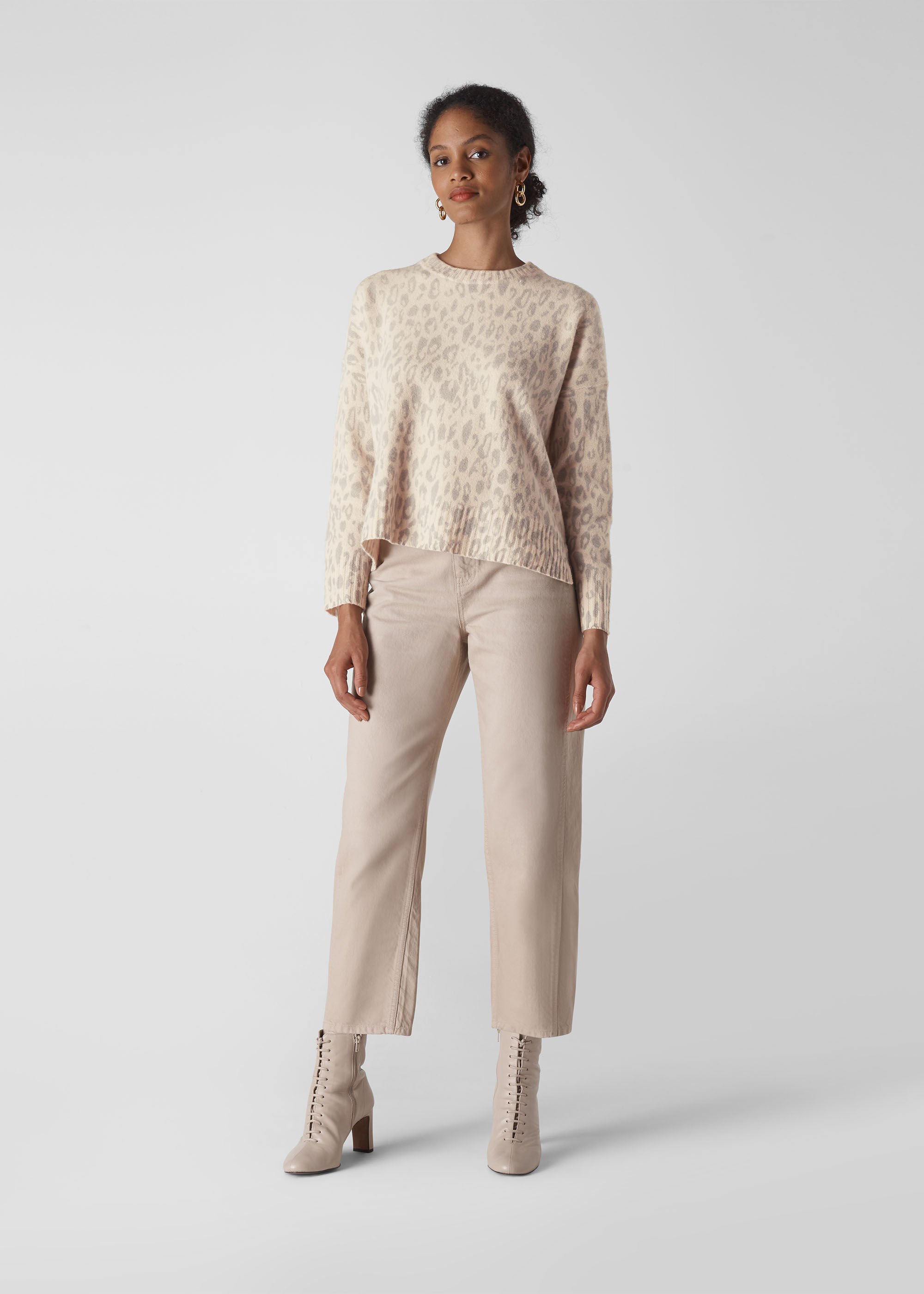 Animal sales print knitwear