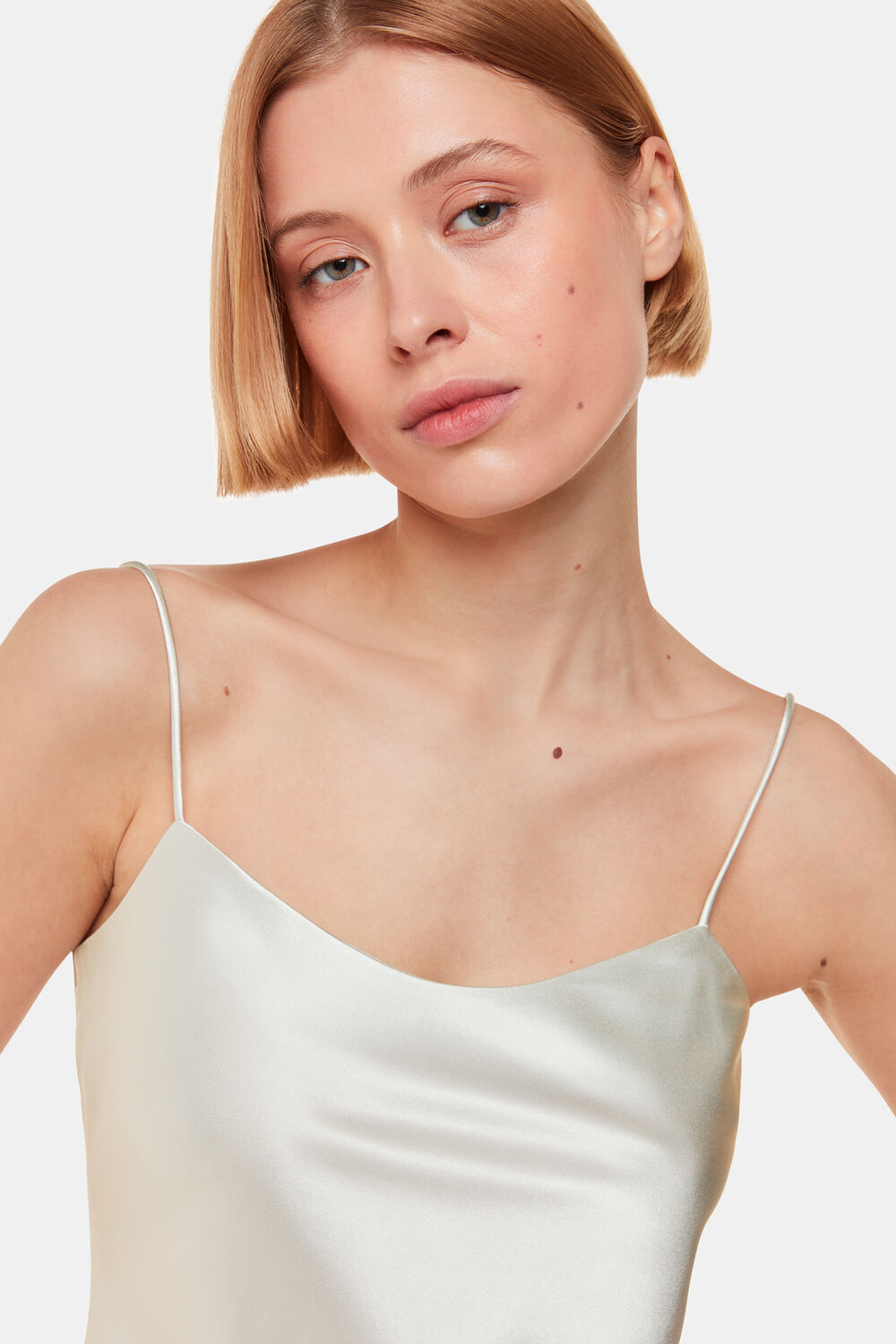 Silk Cami Top Silver