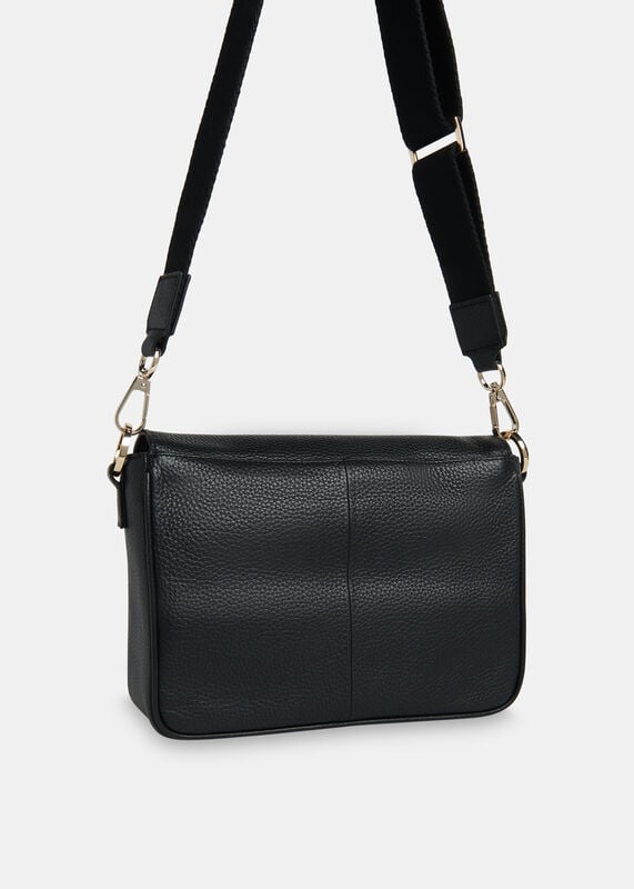 Black Large Bibi Crossbody Bag