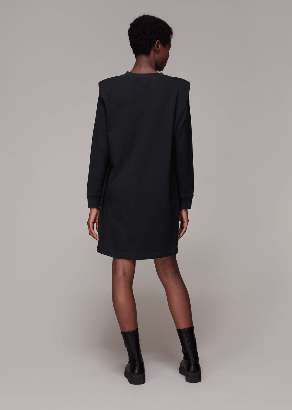 Sleeve Detail Sweat Dress