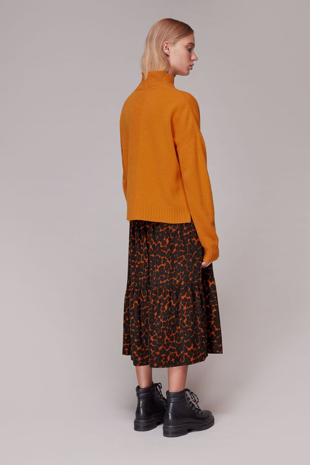 Smudge Animal Tiered Skirt