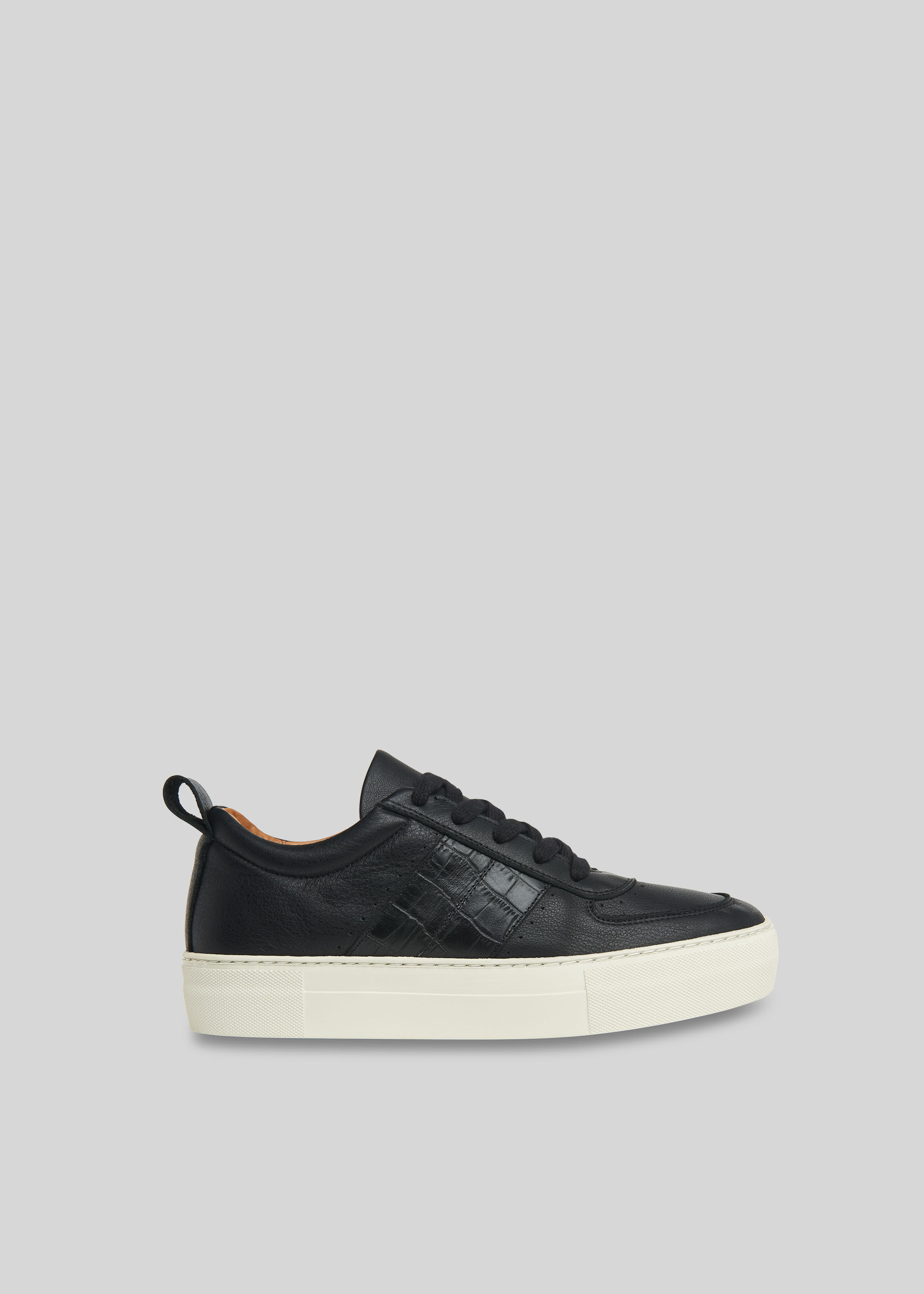 Black Anna Deep Sole Trainer | WHISTLES 