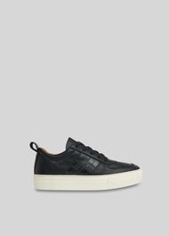 Black Anna Deep Sole Trainer | WHISTLES | Whistles UK
