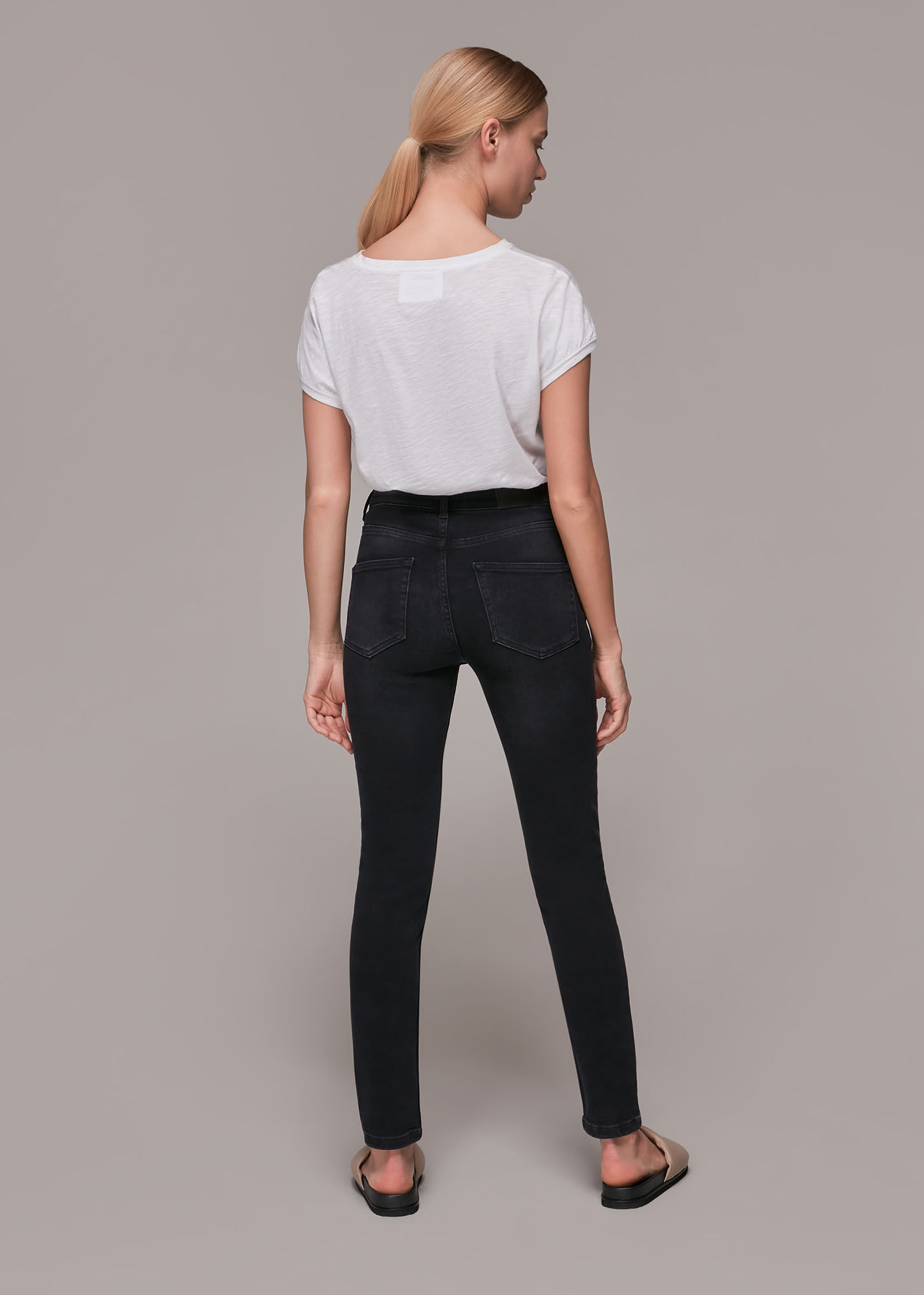 Whistles black skinny cheap jeans