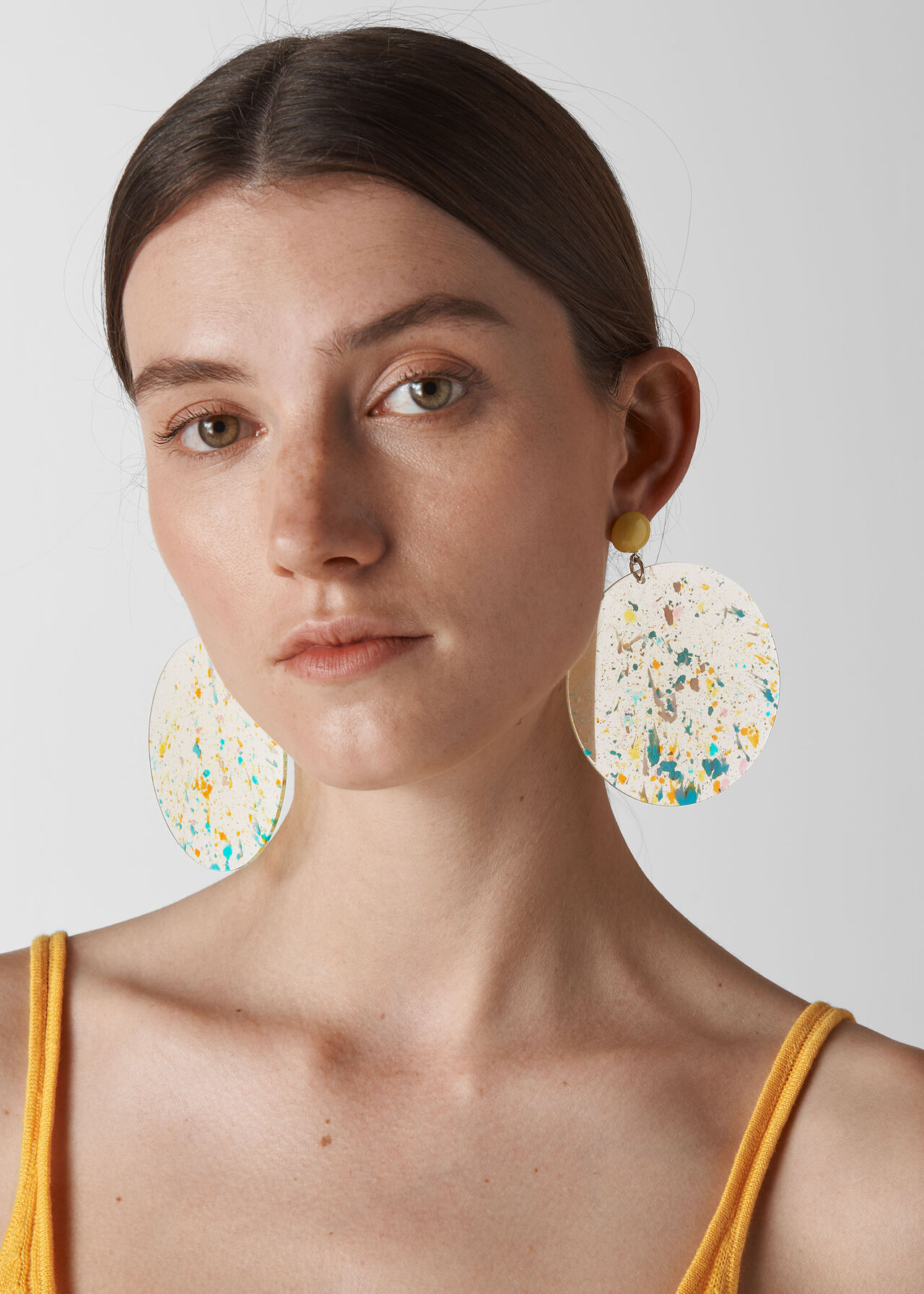 Flecked Resin Earring Multicolour