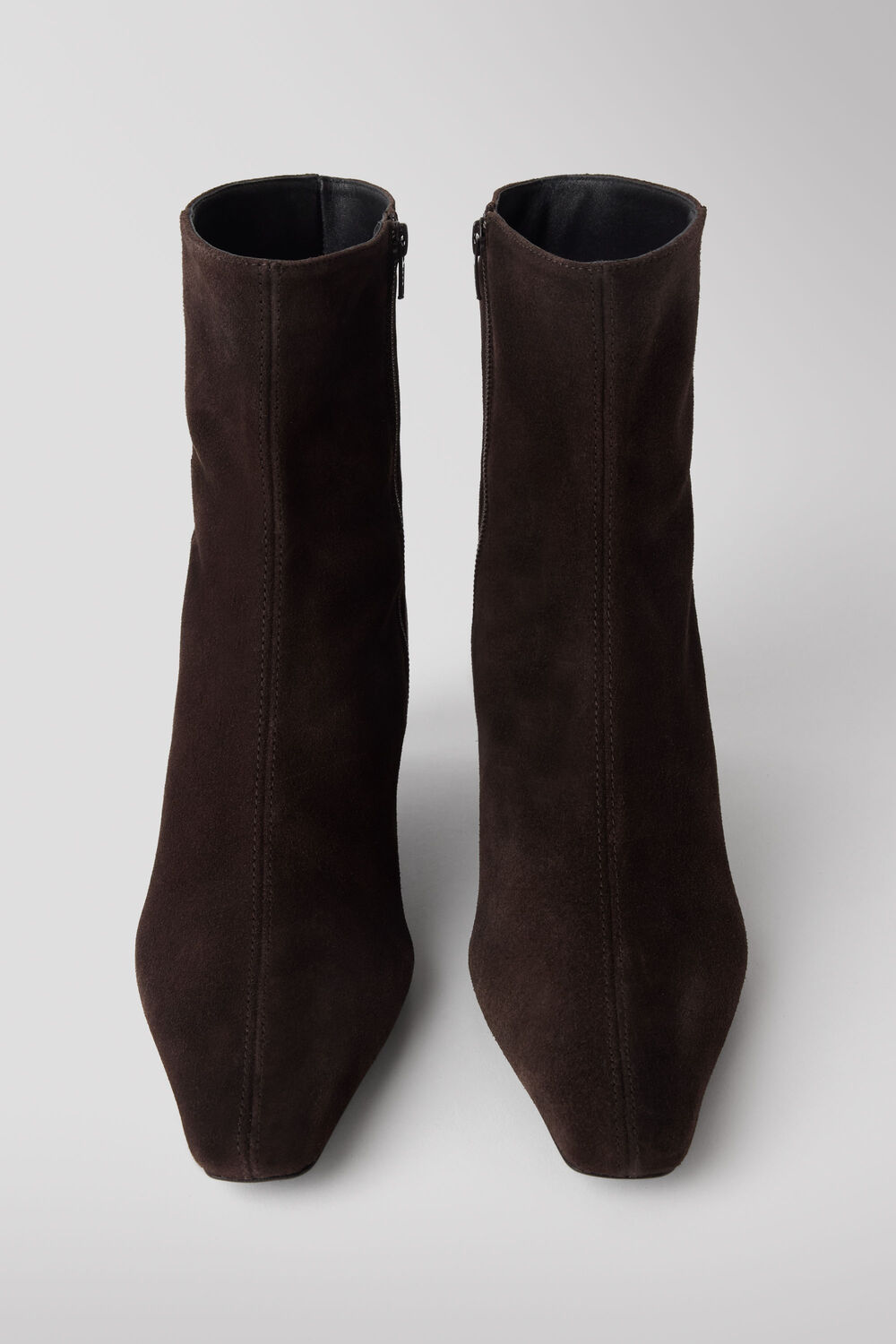 Kitten Heel Suede Ankle Boot