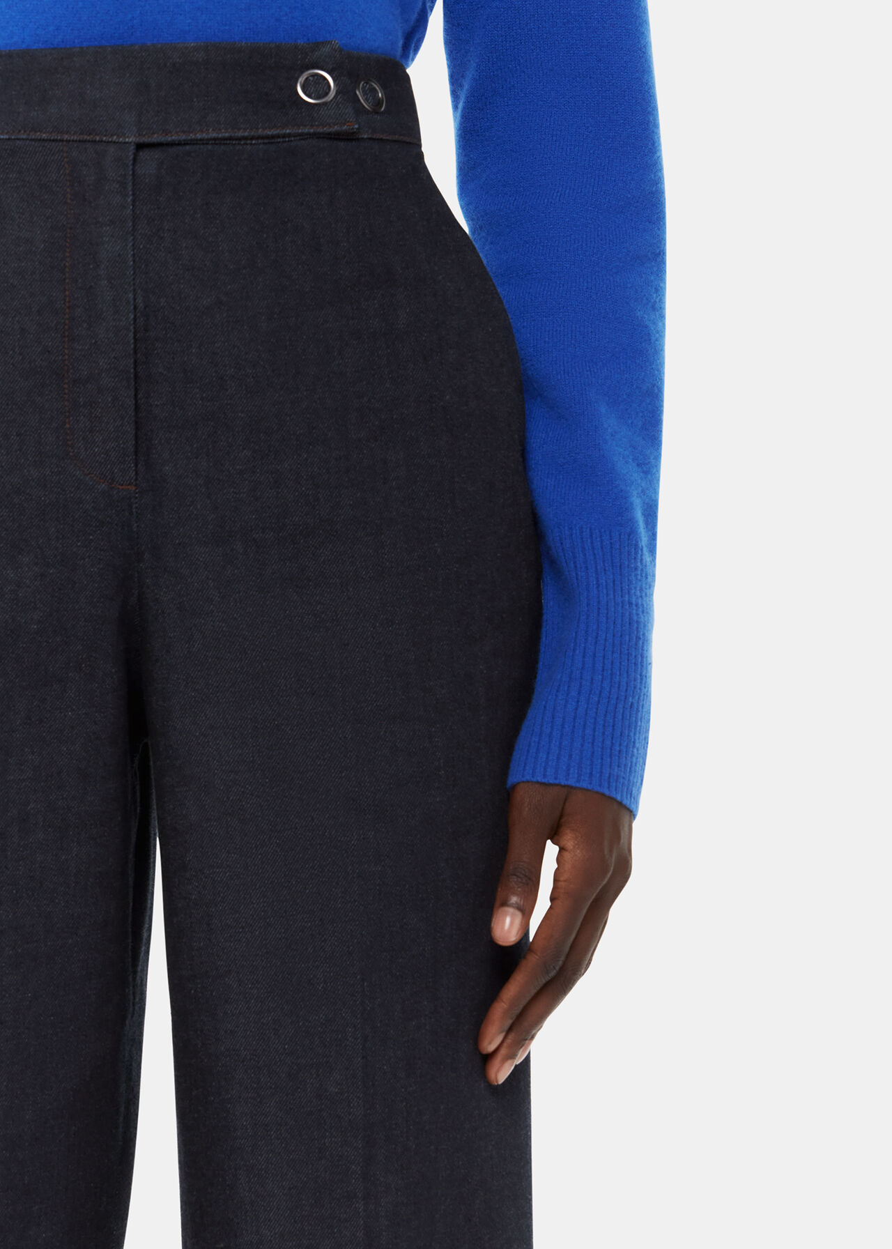 Joanna Denim Straight Trouser