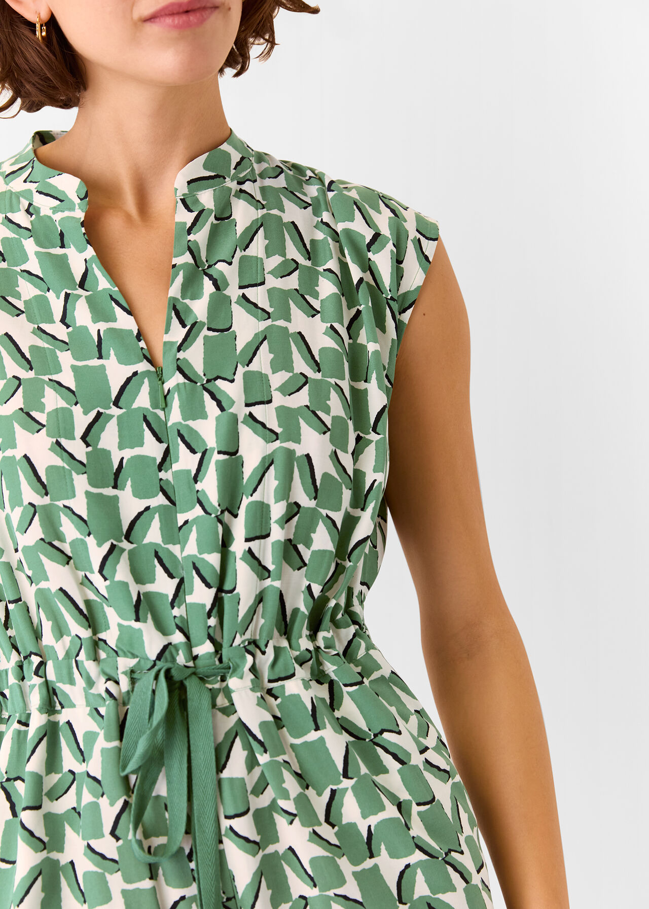Abstract Squares Jumpsuit