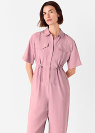 Short Sleeved Utility Jumpsuit