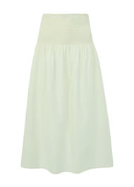 Smocked Waist Midi Skirt