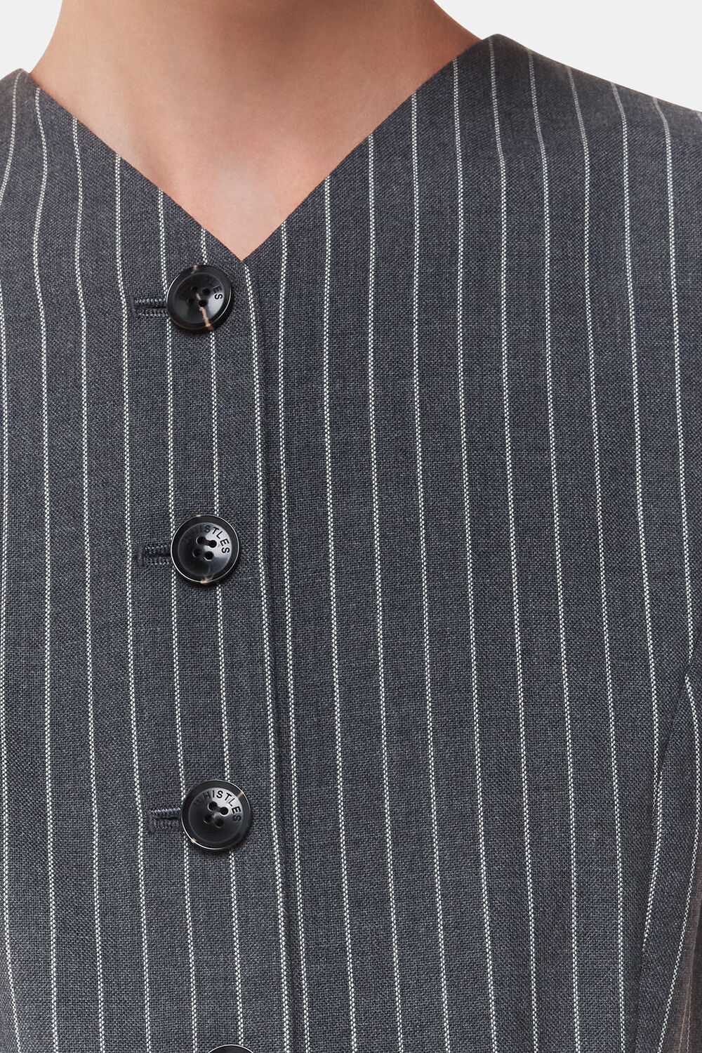 Grey Pinstripe Jumpsuit