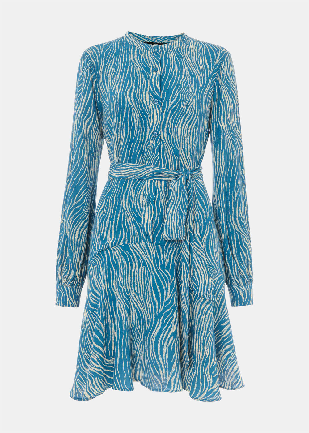 Petite Zebra Flippy Mini Dress