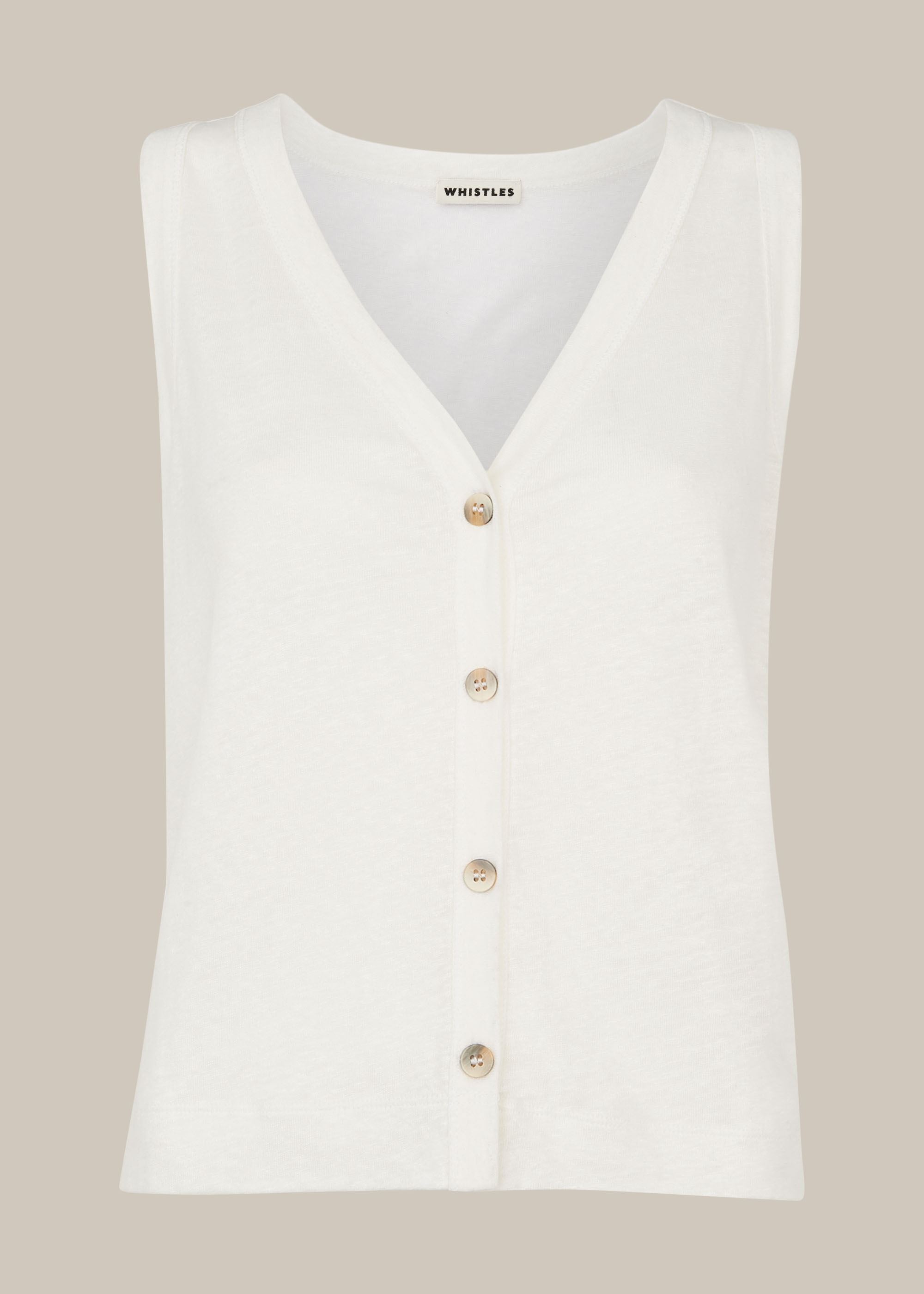 White vest hotsell with buttons