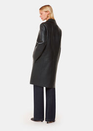 Gemma Bonded Leather Coat