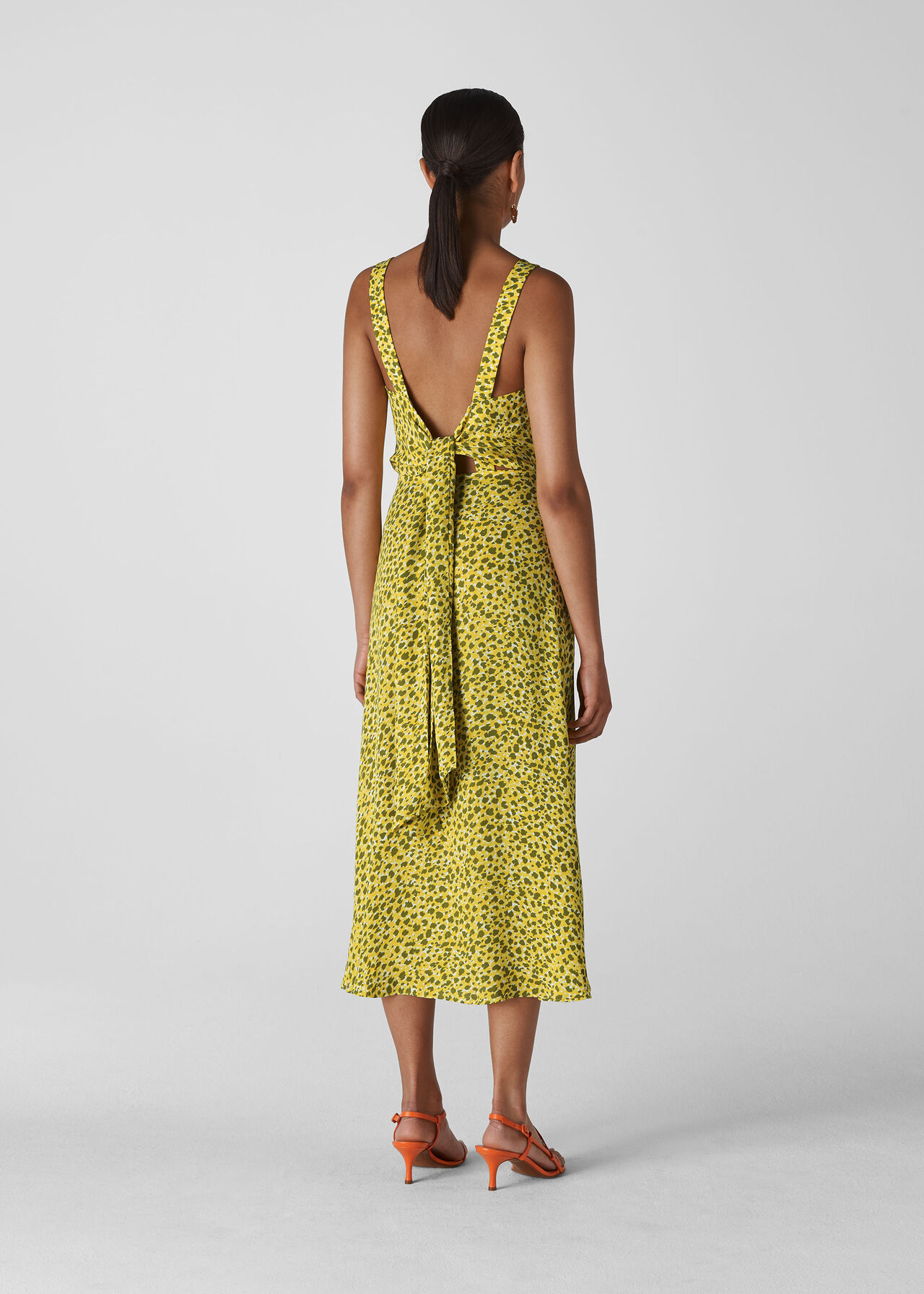 Llora Clouded Leopard Dress Yellow/Multi