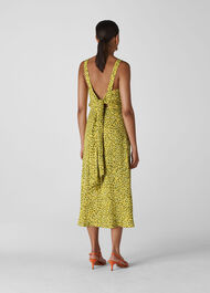 Llora Clouded Leopard Dress Yellow/Multi