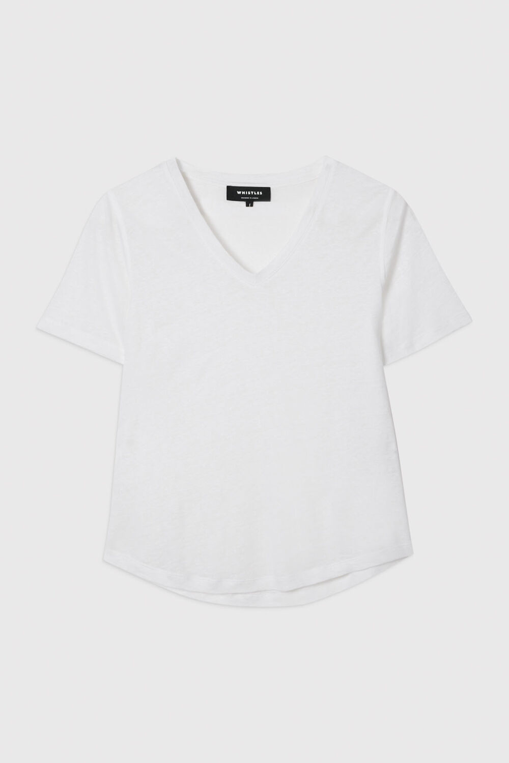 Linen V Neck T-Shirt
