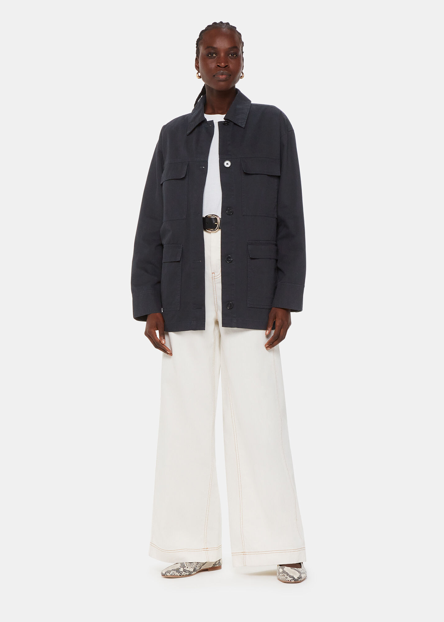 Whistles utility cheap casual jacket