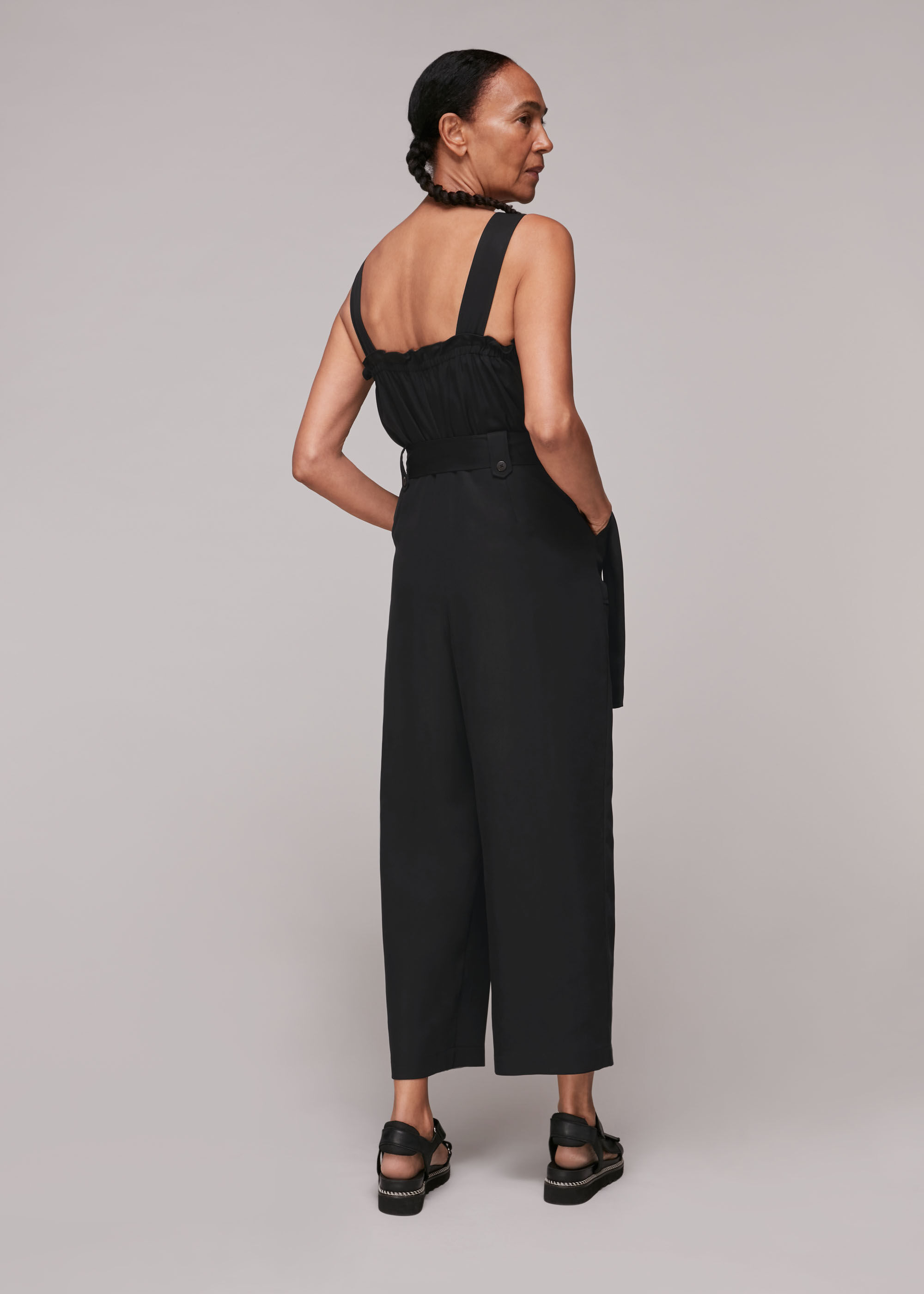 Whistles utility crepe jumpsuit on sale