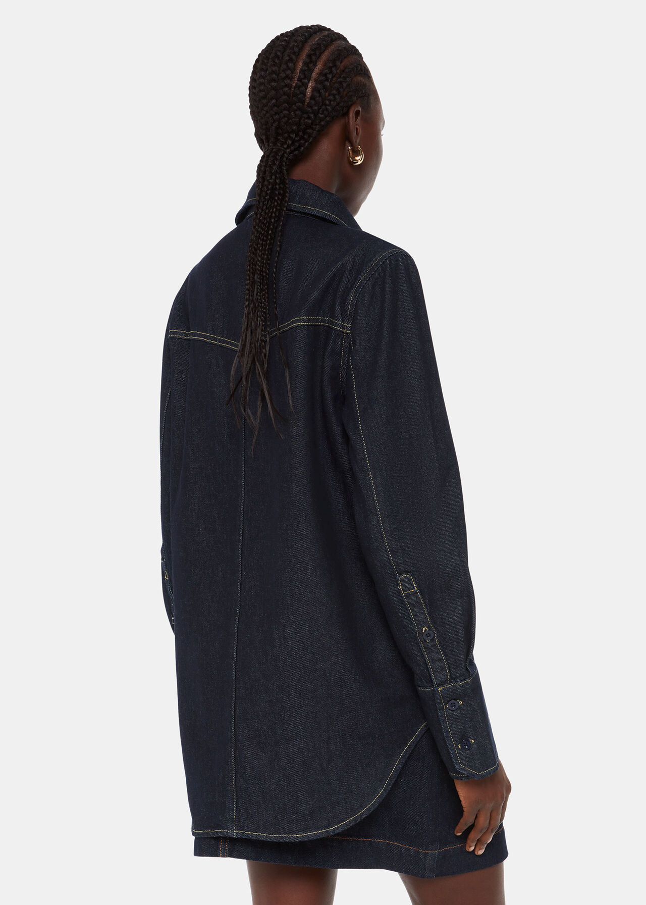Dark Denim Ultimate Denim Shirt WHISTLES