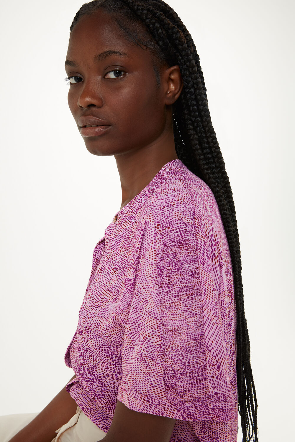 Diagonal Snake Maisie Top