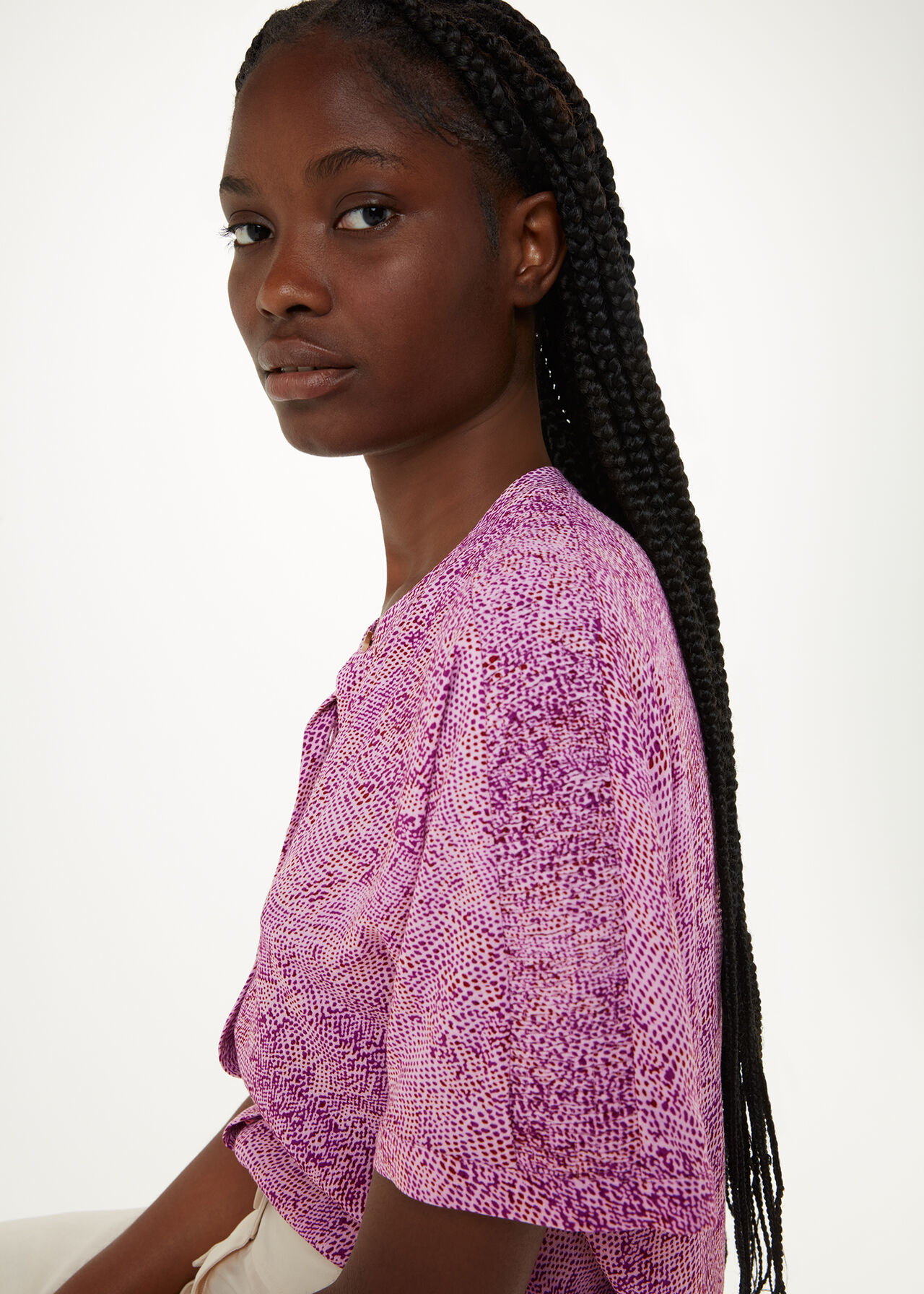 Diagonal Snake Maisie Top