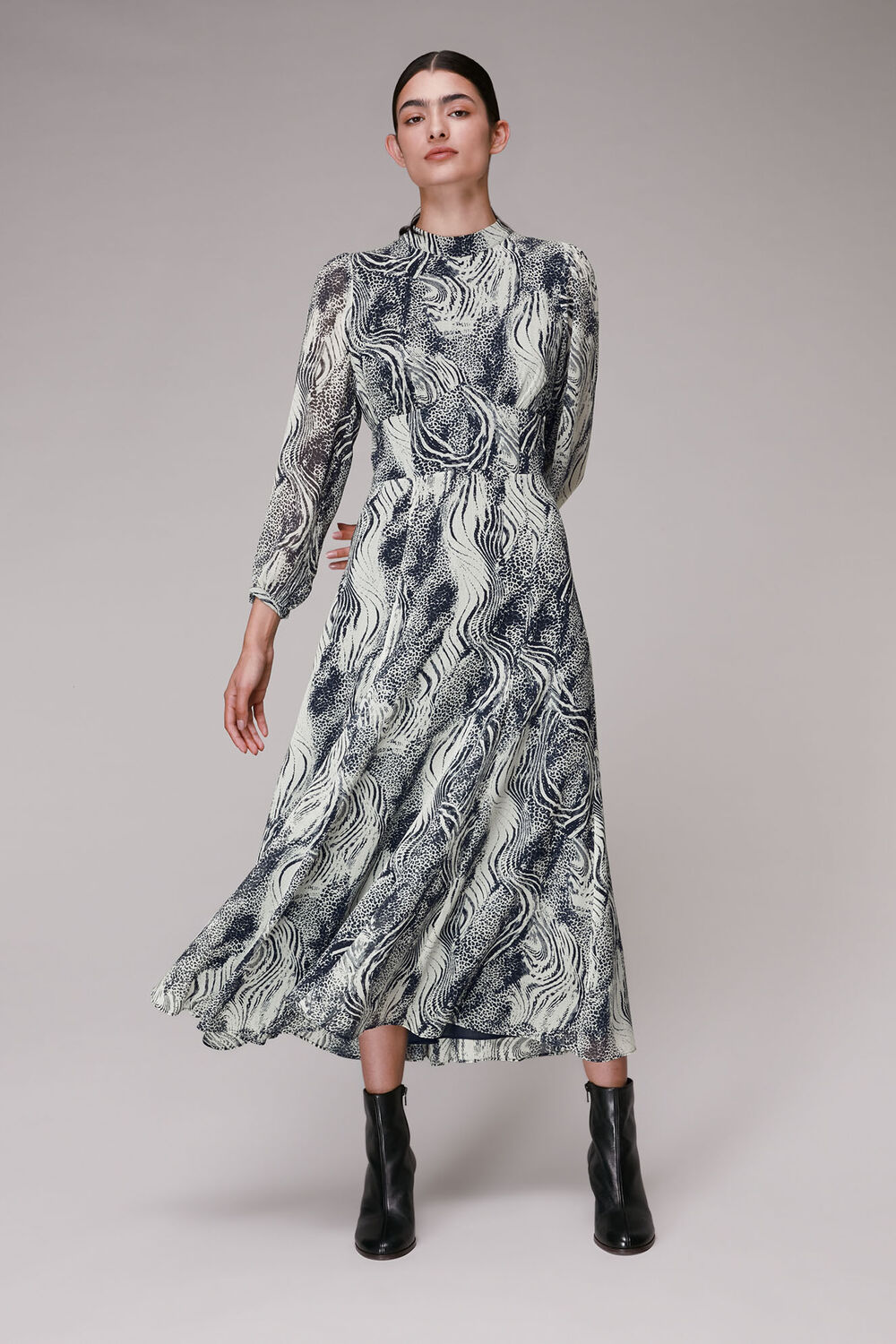 Flowing Tiger Joan Dress