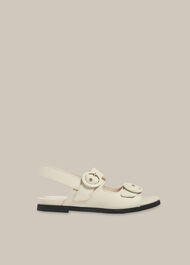 Marcie Double Buckle Sandal Stone