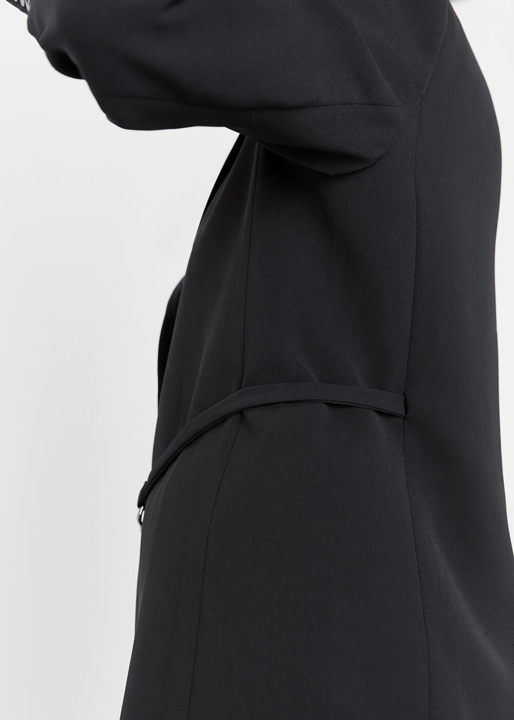 Corinna Belted Crepe Blazer